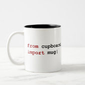 Von der Schrankimport-Tasse - Pythonschlange Zweifarbige Tasse (Links)