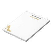 Von der Schreibtisch aus Gold Sequin High Heel Fas Notizblock (Rotiert)