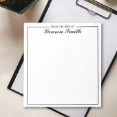 Von der Schreibtisch aus Minimalistisches, elegant Notizblock