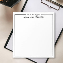 Von der Schreibtisch aus Minimalistisches, elegant Notizblock