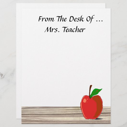 Von der Schreibtisch von..Apple Stationery (Vorne/Hinten)