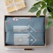 Von der Sea Series Design 6 Seidenpapier (Geschenk)