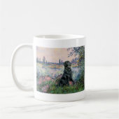 Von der Seine - flach überzogener Retriever Kaffeetasse (Links)