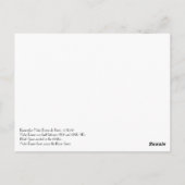 Von der Seine Notre Dame de Paris über Postkarte (Rückseite)