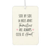 Von der Seite oder Meilen Apart Familien sind im H Autolufterfrischer (Vorderseite)