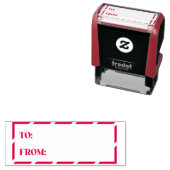 Von der selbstfärbenden Briefmarke Permastempel (Beispiel)