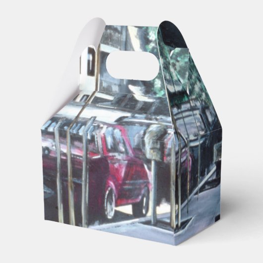 Von der Sonne Mitte Morgen geschützt Geschenkschachtel (Rückseite)