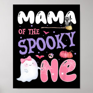 Von der Spooky 1. Geburtstag Halloween Pink Ghos Poster