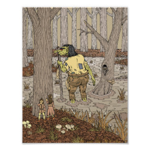 Von der Stinkbottom-Trolle versteckt Fotodruck