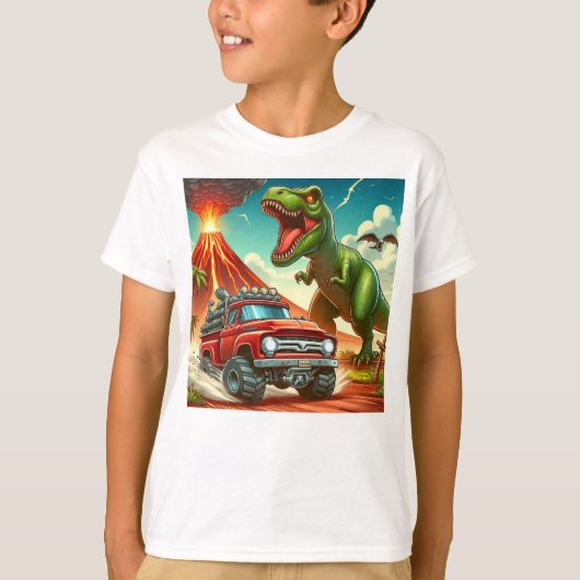 Von der T-Rex ausführen T-Shirt (Vorderseite)