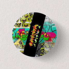 Von der Täuschungsliga "Neo-Rasta Graffiti" Button