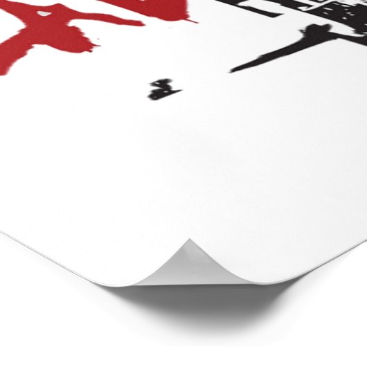 von der toten Wandershow im Innern offen Poster (Ecke)