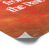 Von der Typografie der Vergangenheit abweichen Poster (Ecke)