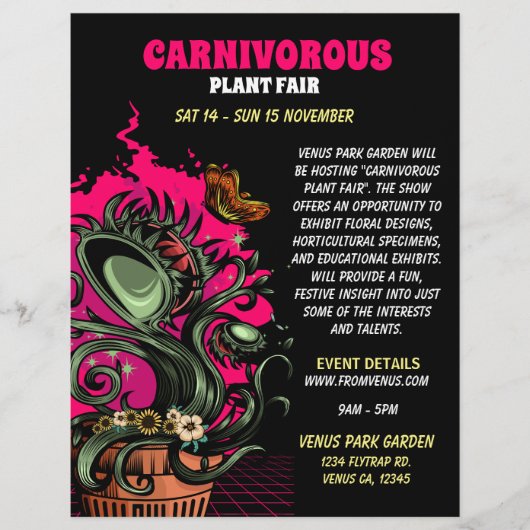 Von der Venus Flyer (Vorne)