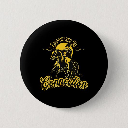 Von der Verbindung gestärktes Pferdestreifen Button (Vorderseite)