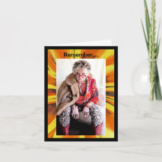 Von der verlorenen Socke zur Kunststoffledertafel Karte (Vorderseite)