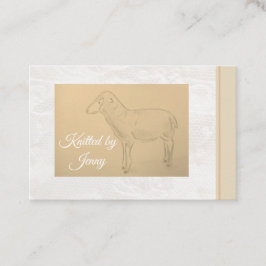 Von der Visitenkarte der Schafe gespritzt