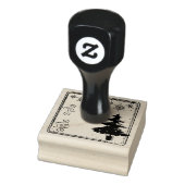Von der Weihnachtsbaumgeschenkmarke Briefmarke Gummistempel (Stempel)