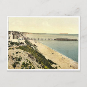 Von der Westklippe, Bournemouth, England vintage Postkarte