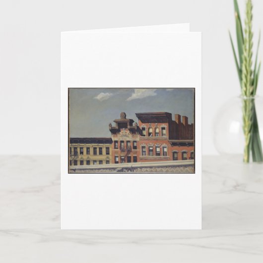 Von der Williamsburg-Brücke - Edward Hopper Karte (Vorderseite)