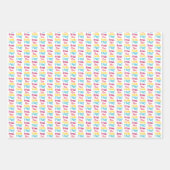 Von der Zahnseidenmatte, den rosa Sternen und den Geschenkpapier Set (Vorderseite 3)