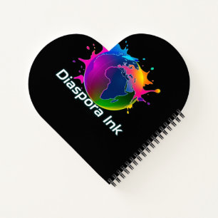 Von Diaspora Ink. Herz Journal/Notizbuch. Notizblock