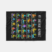 von Dinosauriern Alphabet Abc zurück zur Schule St Fleecedecke (Vorderseite (Horizontal))