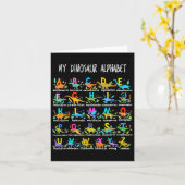 von Dinosauriern Alphabet Abc zurück zur Schule St Karte (Gelbe Blume)
