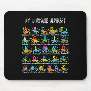 von Dinosauriern Alphabet Abc zurück zur Schule St Mousepad
