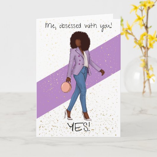 Von dir besessen karte (Gelbe Blume)