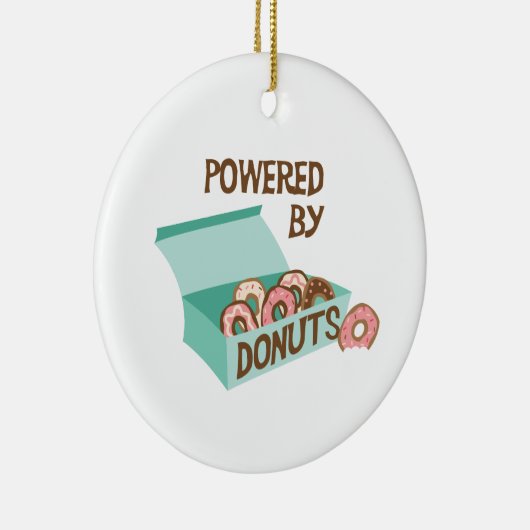 Von Donuts angetrieben Keramik Ornament (Rechts)