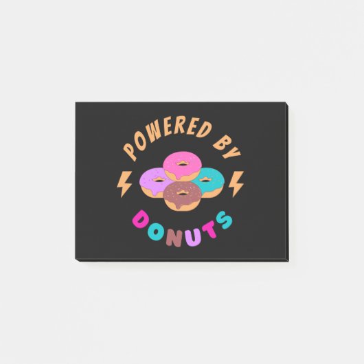 Von Donuts angetrieben Post-it Klebezettel (Vorderseite)
