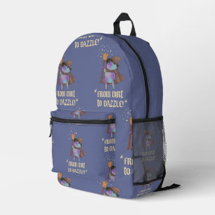 Von Dreck zu Glanz Lustiger Zauberfrosch Hexenhut Bedruckter Rucksack