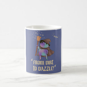 Von Dreck zu Glanz Lustiger Zauberfrosch Hexenhut  Kaffeetasse