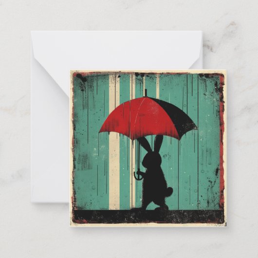 Von Drizzle bis Dreams, schreiben Sie Regenbogen B Mitteilungskarte (Vorderseite)