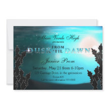 Von DUSK bis DAWN Hochzeitsprom Party Einladungen