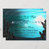 Von DUSK bis DAWN Hochzeitsprom Party Einladungen (Vorne/Hinten)