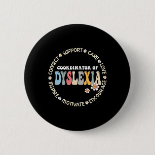 von Dyslexie Squad Awareness Month Lehrer Button