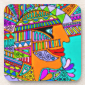 Von EDDArt gezeichnet - Pharao 1 Getränkeuntersetzer (Vorderseite)