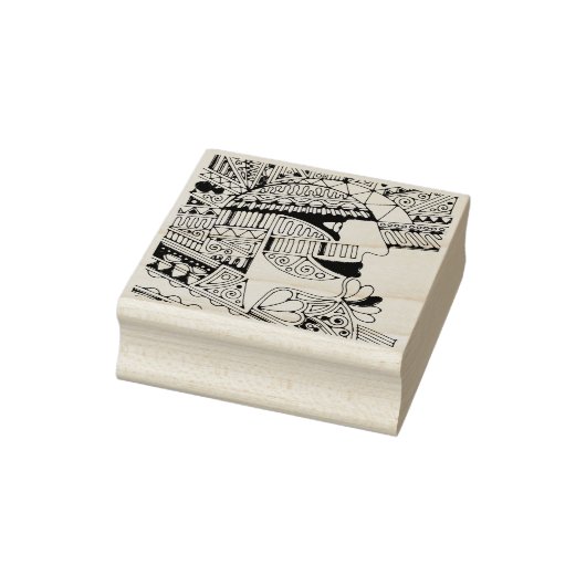 Von EDDArt gezeichnet - Pharao 1 Gummistempel (Stempel)