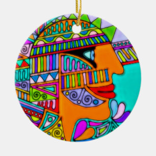 Von EDDArt gezeichnet - Pharao 1 Keramik Ornament