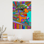 Von EDDArt gezeichnet - Pharao 1 Poster (Küche)