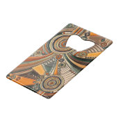 Von EDDArt handgezeichnet - Gedanken 1 Geldbeutel Flaschenöffner (Vorderseite Schrägansicht)