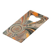 Von EDDArt handgezeichnet - Gedanken 1 Geldbeutel Flaschenöffner (Rückseite Schrägansicht)