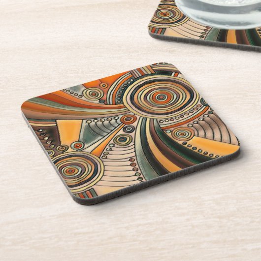 Von EDDArt handgezeichnet - Gedanken 1 Getränkeuntersetzer (Linke Seite)