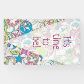 Von EDDArt handgezeichnet - Sterne und Herzen 1 Banner (Horizontal)