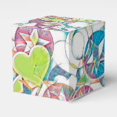 Von EDDArt handgezeichnet - Sterne und Herzen 1 Geschenkschachtel (Vorderseite)