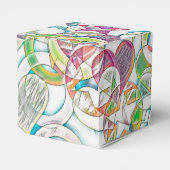 Von EDDArt handgezeichnet - Sterne und Herzen 1 Geschenkschachtel (Rückseite)