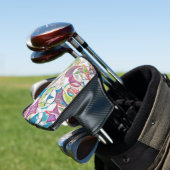 Von EDDArt handgezeichnet - Sterne und Herzen 1 Golf Headcover (In Situ)