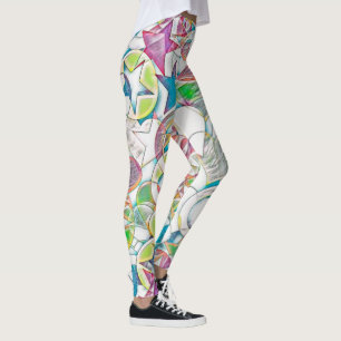 Von EDDArt handgezeichnet - Sterne und Herzen 1 Leggings